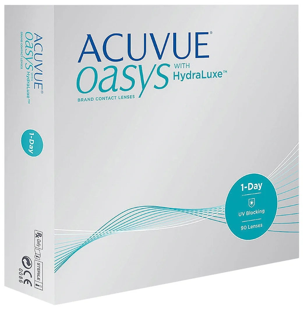 Acuvue OASYS 1-Day with HydraLuxe, 90 шт. - частота замены: день
