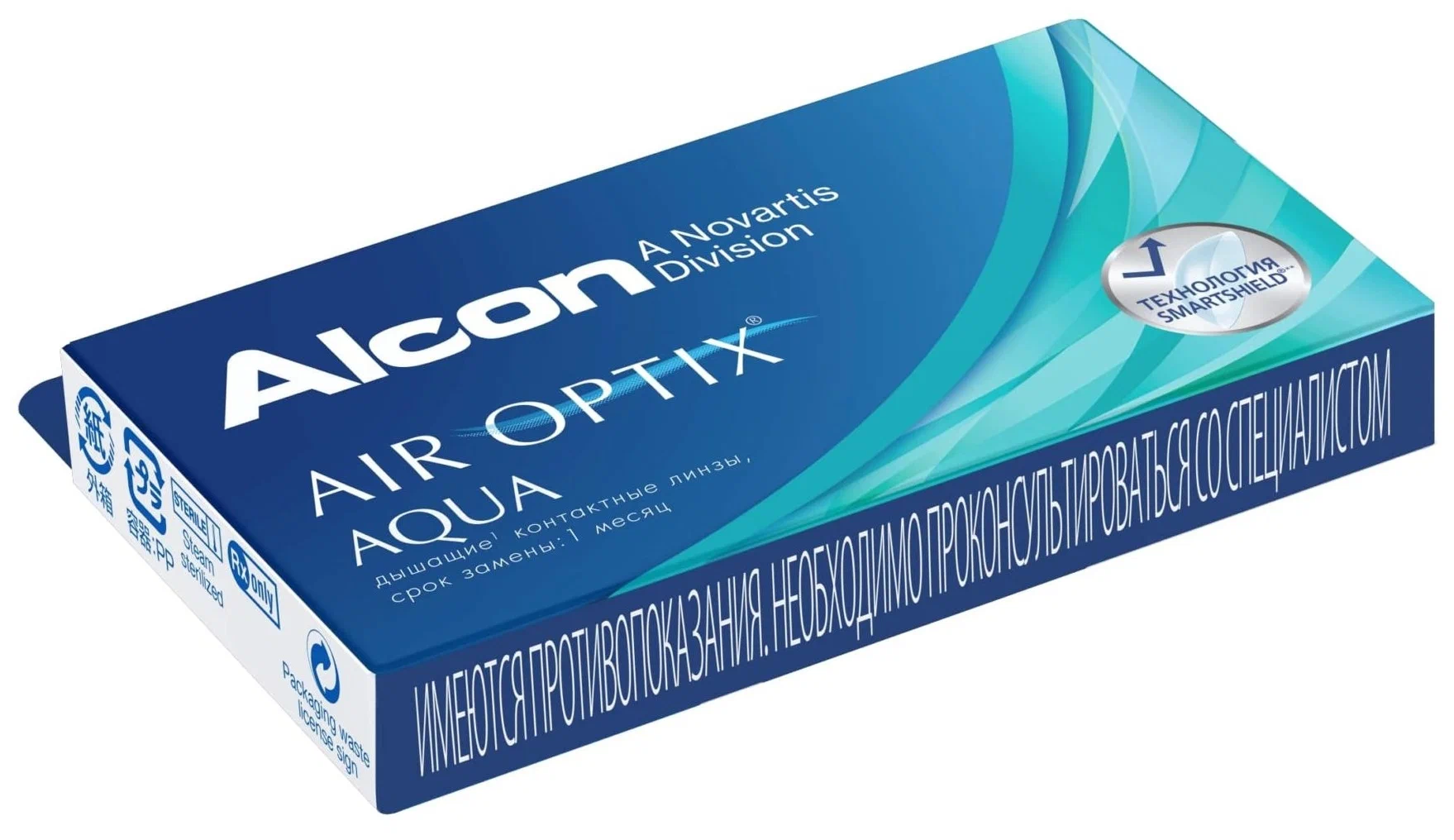 Air Optix (Alcon) Aqua, 3 шт. - количество линз в упаковке: 3
