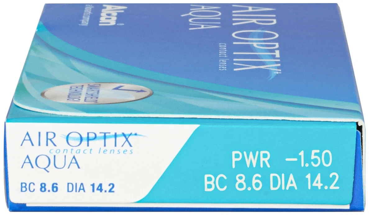 Air Optix (Alcon) Aqua, 3 шт. - вид материала: силикон-гидрогелевые
