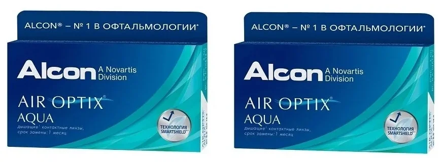 Air Optix (Alcon) Aqua, 6 шт. - частота замены: месяц