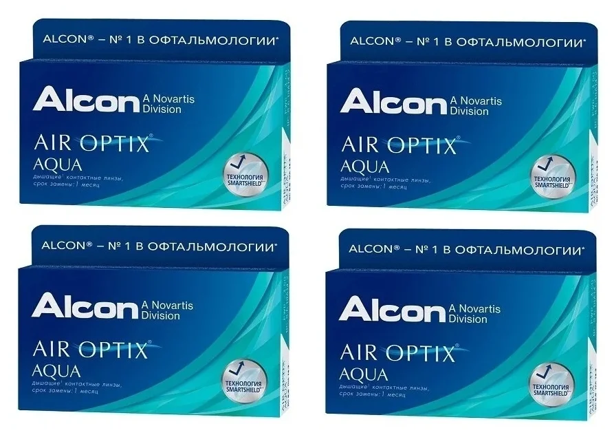 Air Optix (Alcon) Aqua, 6 шт. - количество линз в упаковке: 6