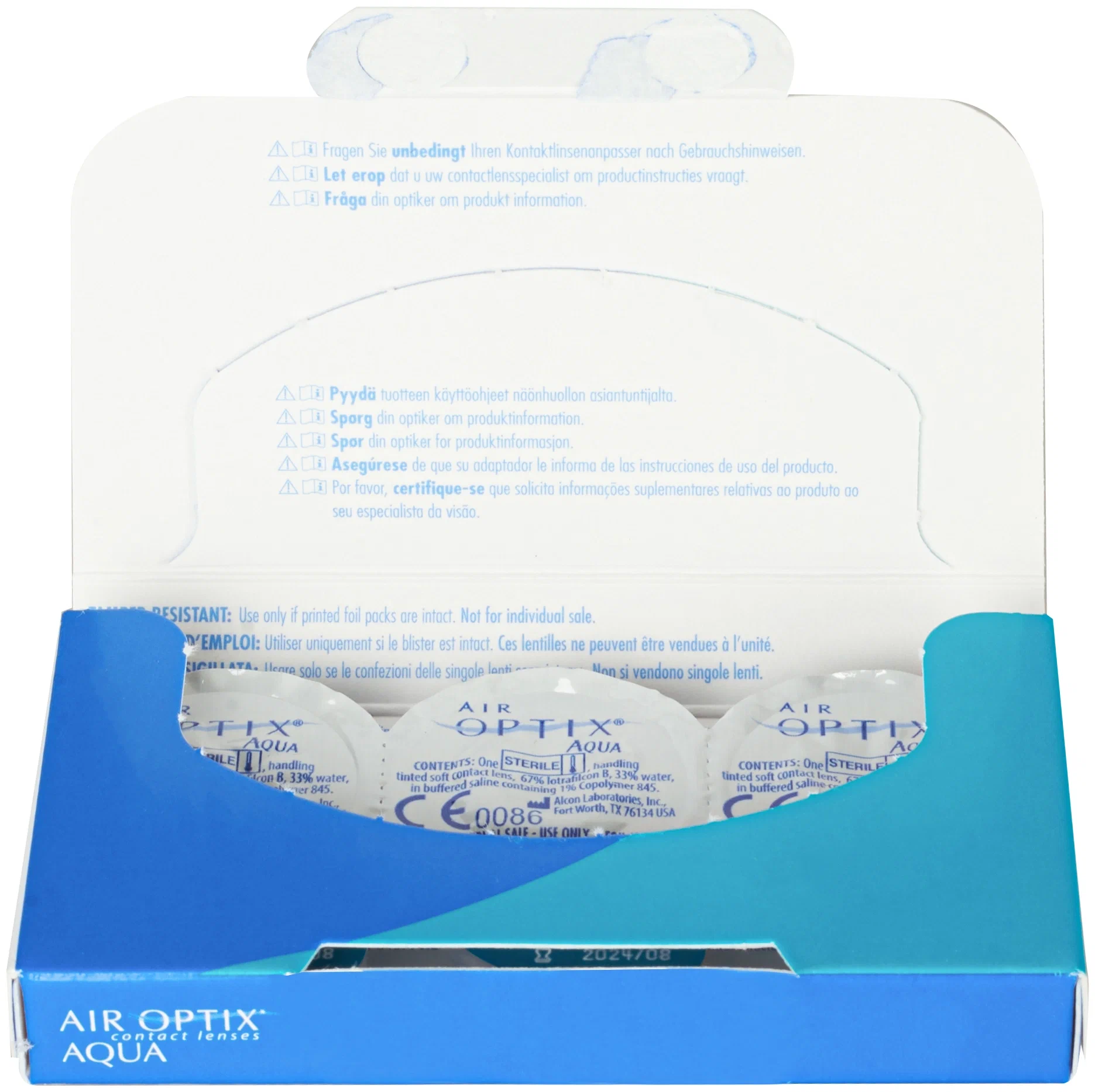 Air Optix (Alcon) Aqua, 6 шт. - кислородопроницаемость: 138 Dk/t