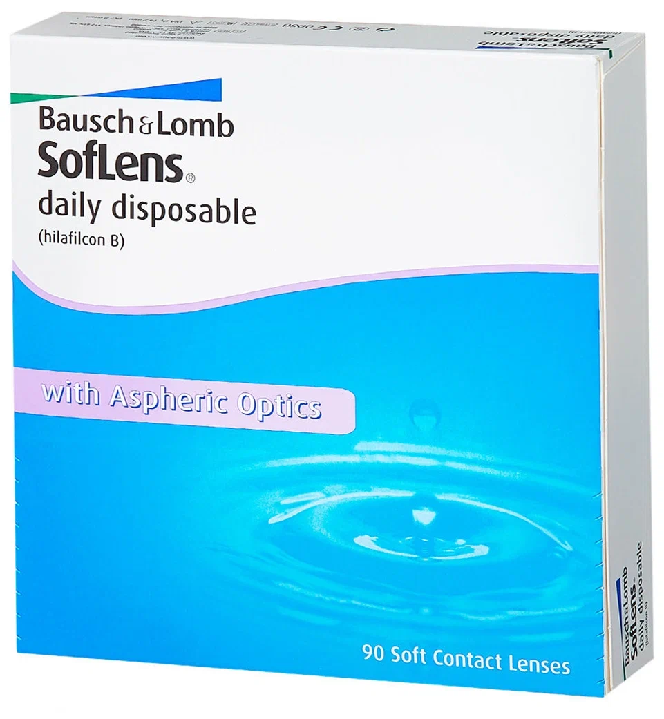 Bausch Lomb Soflens Daily Disposable, 90 шт. - количество линз в упаковке: 90