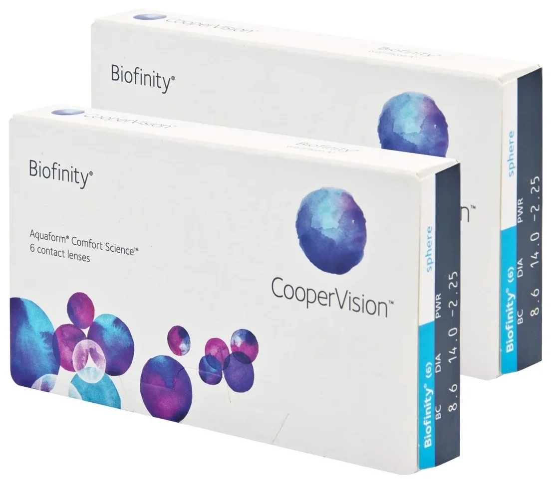 CooperVision Biofinity, 6 шт. - количество линз в упаковке: 6