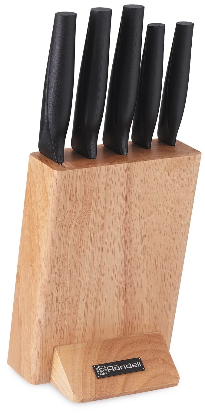 Rondell Balisong 1243-RD-01, 5 ножей с подставкой - материал лезвия: сталь