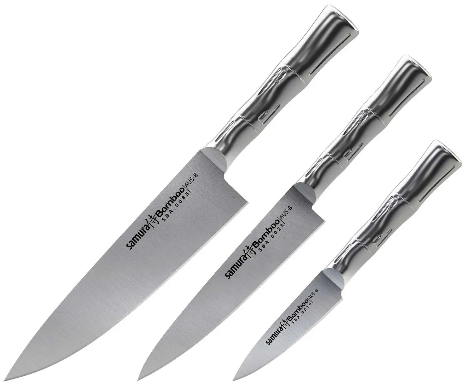 Samura Bamboo SBA-0220, 3 ножа - материал лезвия: сталь