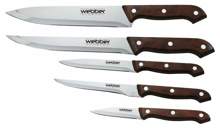 Webber ВЕ-2235, 5 ножей - материал лезвия: сталь