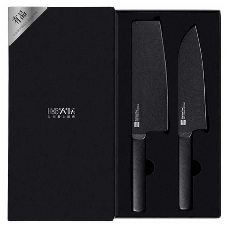Xiaomi Black heat, 2 ножа - материал рукоятки: сталь