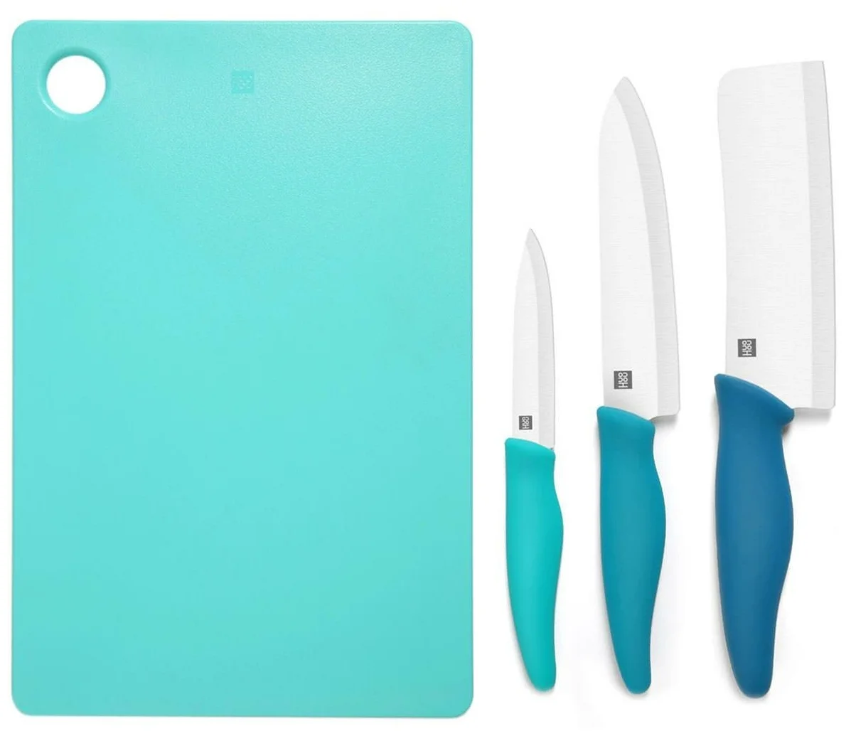 Xiaomi Hot ceramic HU0020, 3 ножа и доска - материал лезвия: керамика
