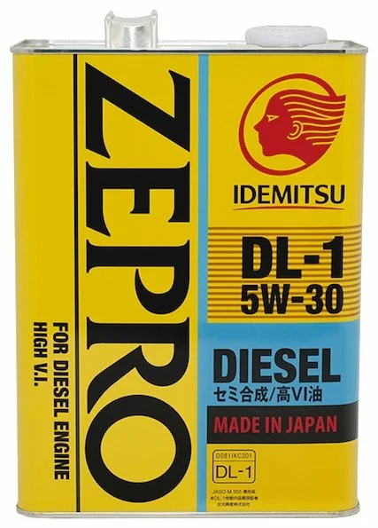 IDEMITSU Zepro Diesel DL-1 5W-30 - для легковых автомобилей