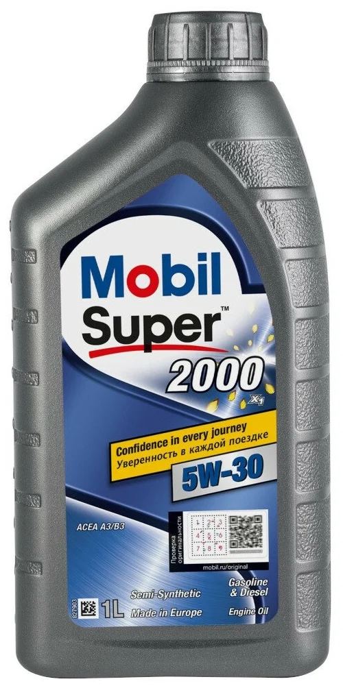 MOBIL Super 2000 X1 5W-30 - класс вязкости: 5W-30