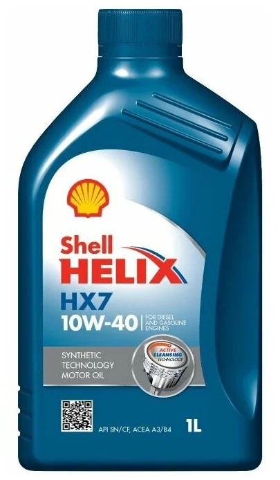 SHELL Helix HX7 10W-40 - для четырехтактных двигателей
