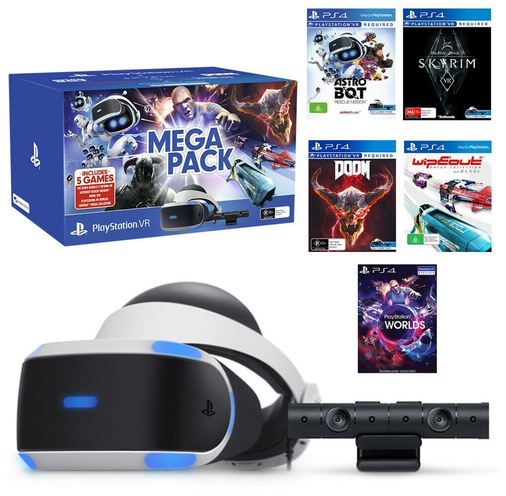 Sony PlayStation VR Mega Pack Bundle - угол обзора: 100°