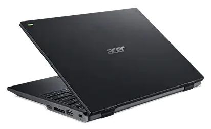 11.6" Acer TravelMate B1 TMB118-M-C6UT - разъемы: USB 2.0 Type A, USB 3.0 Type A, выход HDMI, микрофон/наушники Combo, Ethernet - RJ-45