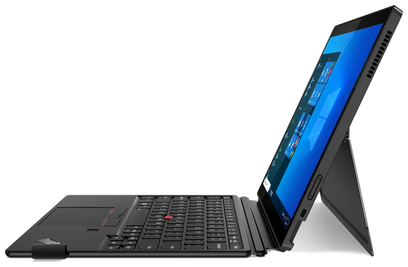 12.3" Lenovo ThinkPad X12 Detachable - разъемы: USB 3.2 Gen2 Type-С, интерфейс док-станции, микрофон/наушники Combo, Thunderbolt 4