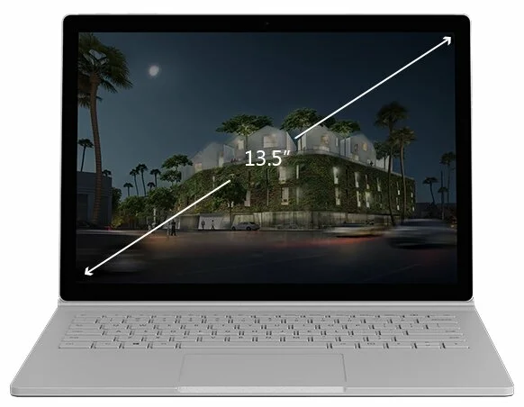13.5" Microsoft Surface Book 2 13.5 - экран: 13.5" (3000x2000)