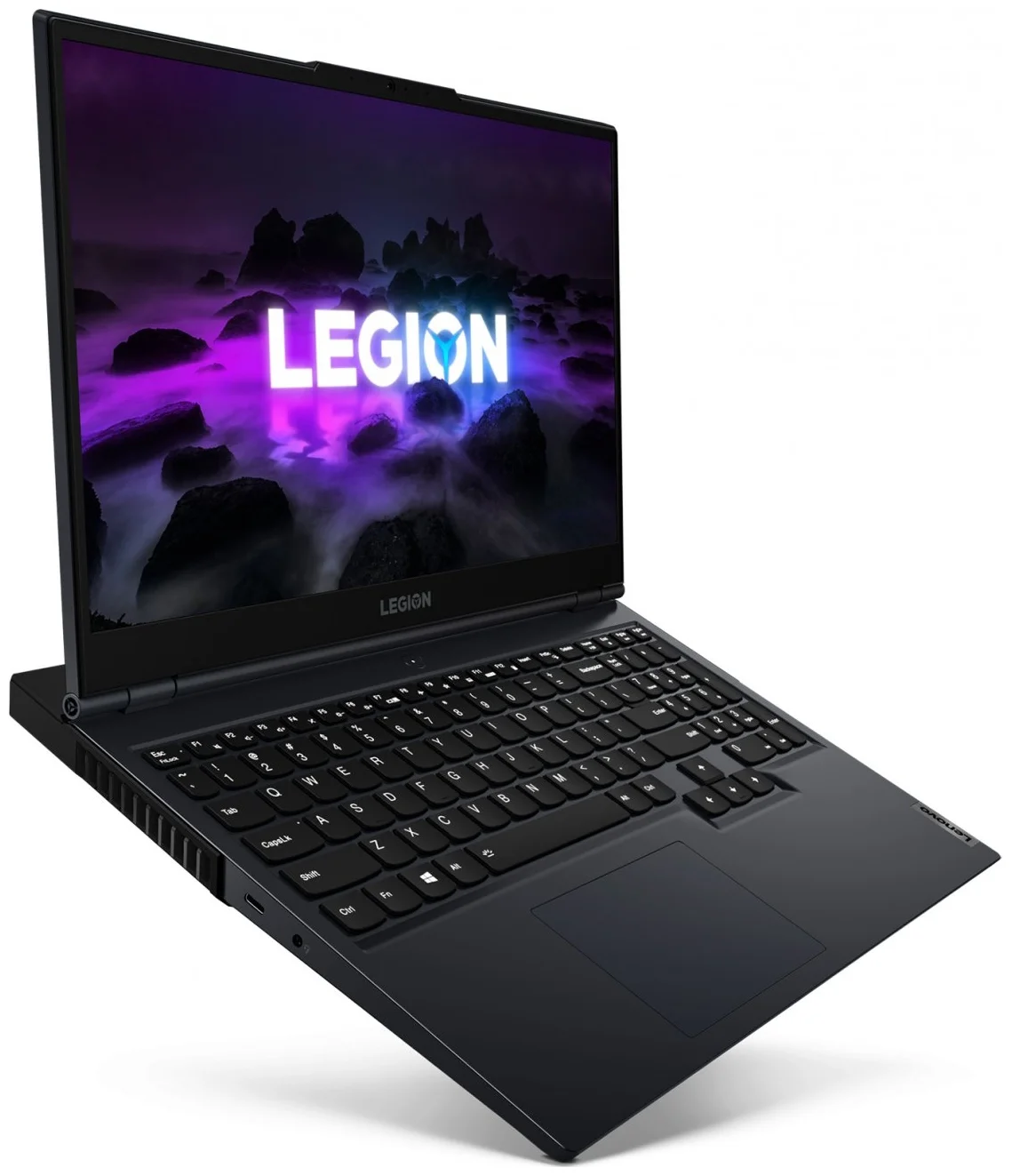 Lenovo Legion 5 1515ACH6H - разъемы: USB 3.2 Gen2 Type A, USB 3.2 Gen2 Type-С, выход HDMI, микрофон/наушники Combo, Ethernet - RJ-45, USB 3.2 Gen1 Type A x 4