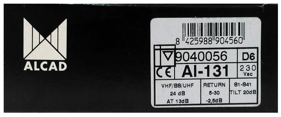 Alcad AI-131 - прием VHF / UHF