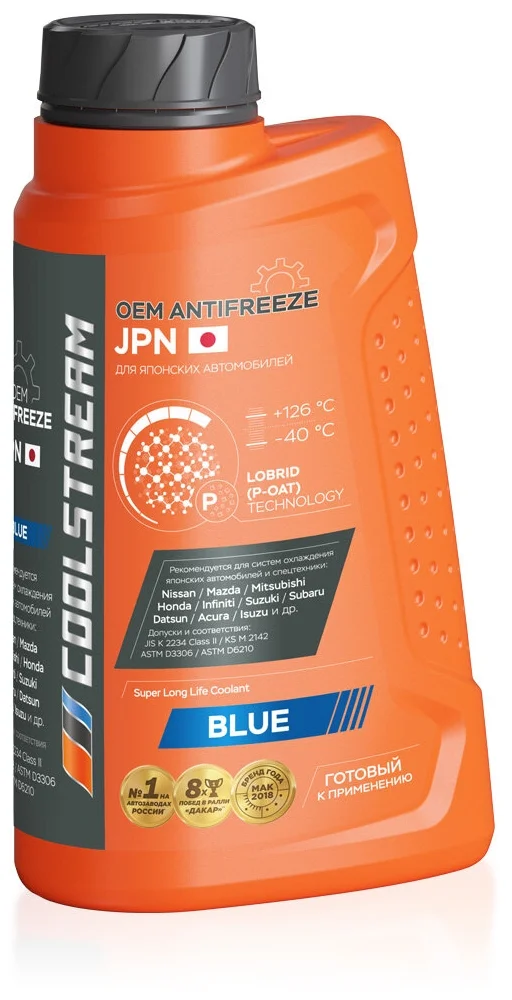Coolstream JPN Blue - готовый к применению антифриз