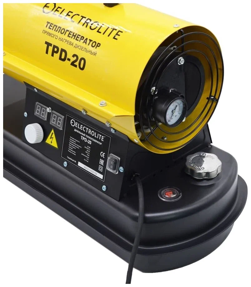 Eletrolite TPD-20 20 кВт, 200 м2, 600 м3/ч - с регулировкой температуры