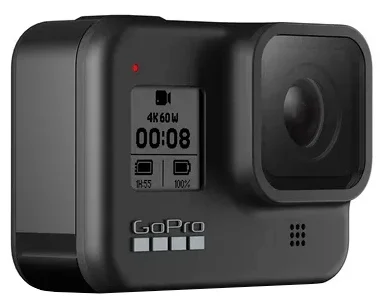 GoPro HERO8 (CHDHX-801-RW), 12МП, 3840x2160, 1220 - максимальное разрешение видео: UHD 4K (3840x2160)