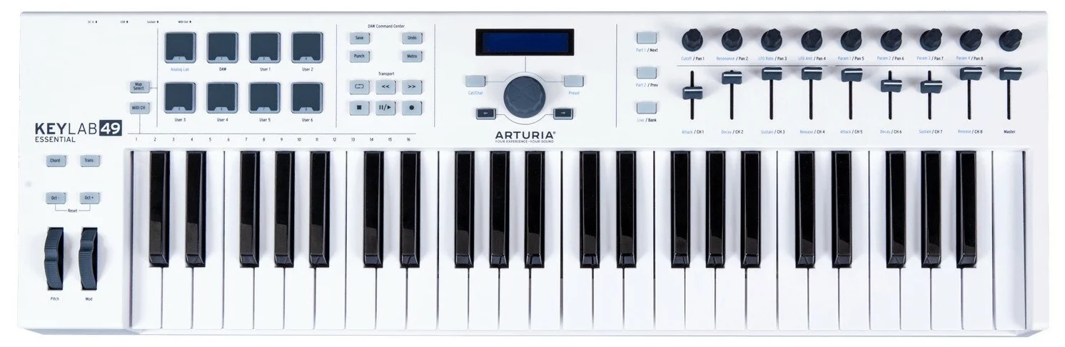 Arturia KeyLab Essential 49 - размер клавиш: полноразмерные