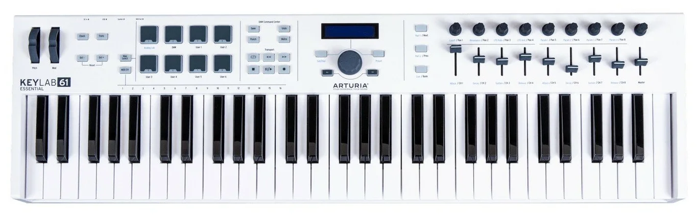 Arturia KeyLab Essential 61 - размер клавиш: полноразмерные