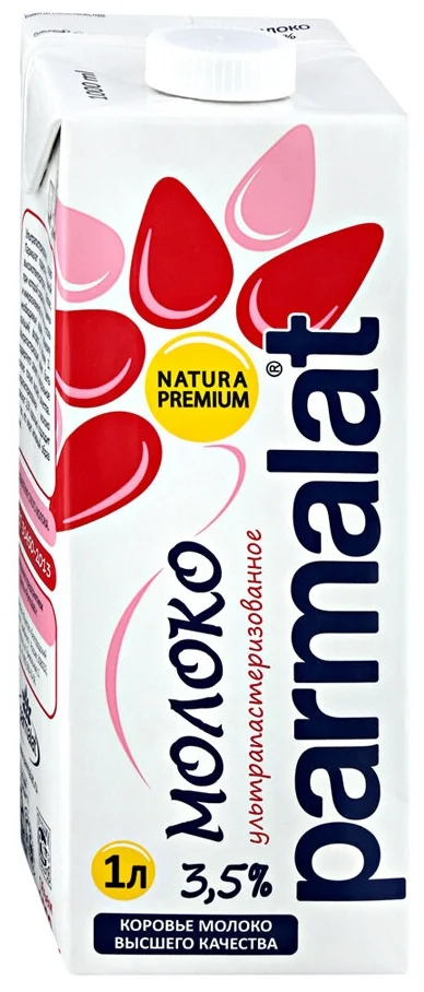 Parmalat Natura Premium 3.5%, 1 шт. 1 л - тип молока: коровье