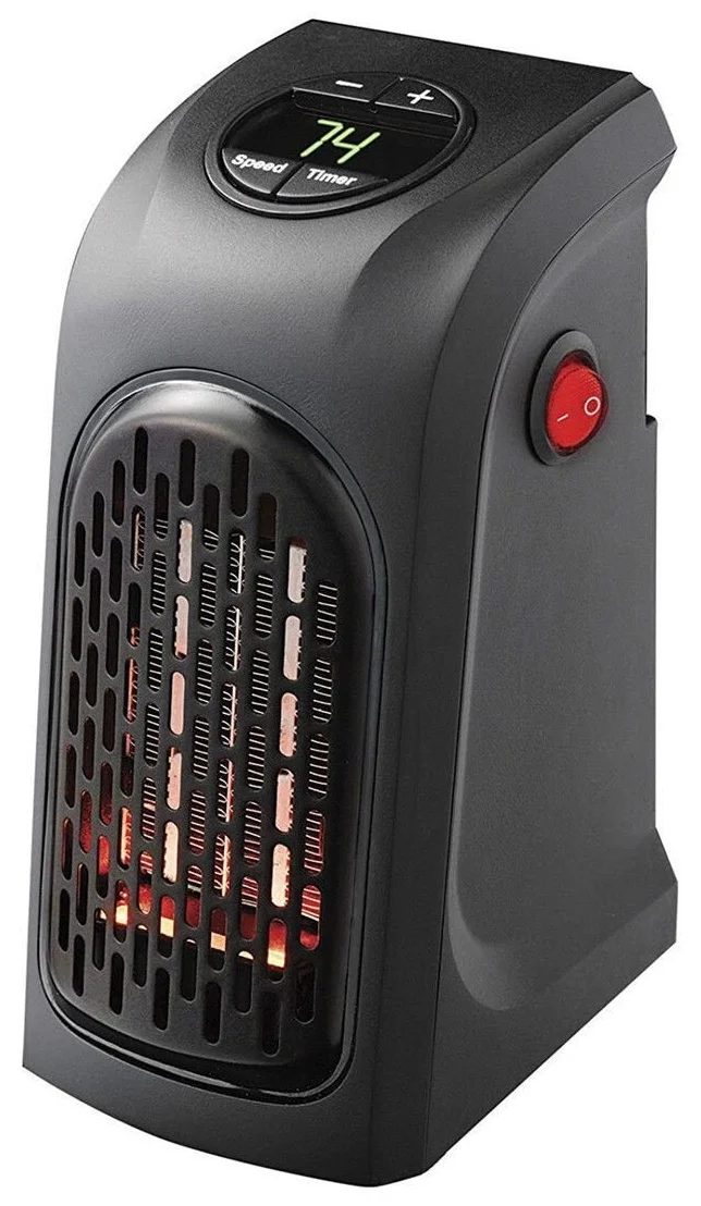 Компактный Handy heater черный - установка: Розетка