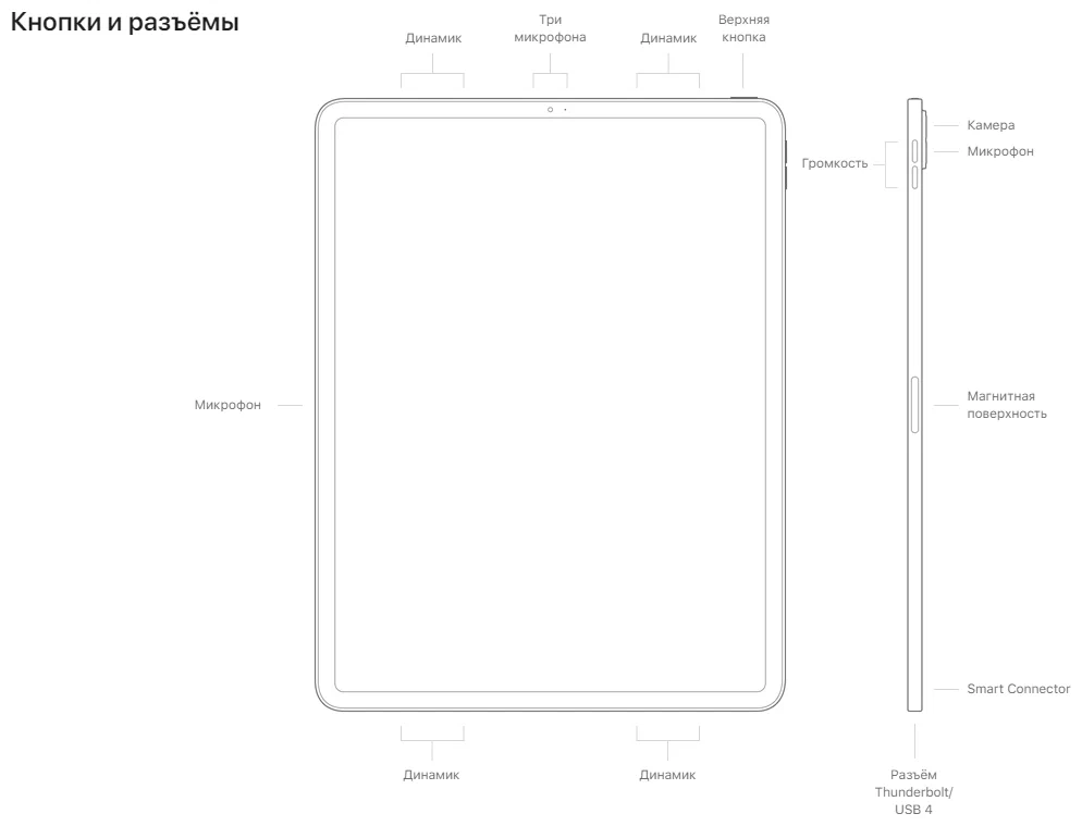 Apple iPad Pro 11 (2021) - размеры: 247.6x178.5x5.9 мм, вес: 466 г