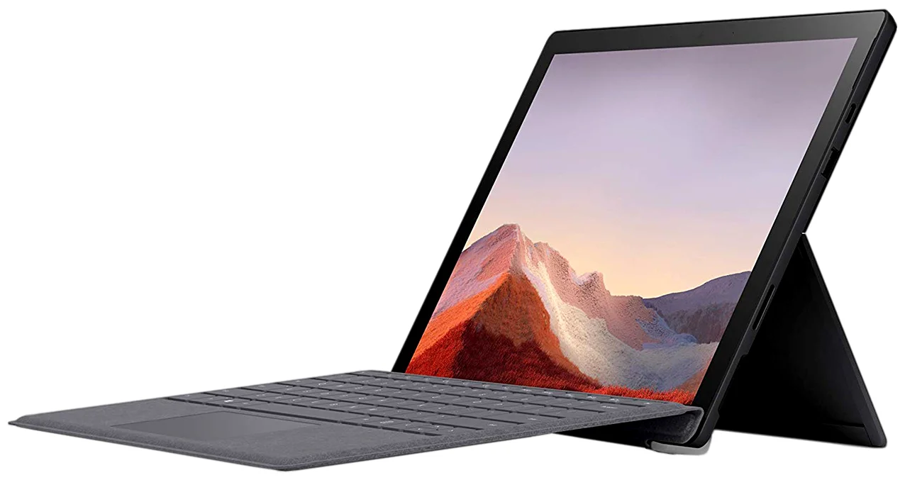 Microsoft Surface Pro 7 i5 (2019) - особенности: cлот для карты памяти, гироскоп, акселерометр, встроенный микрофон, датчик освещенности
