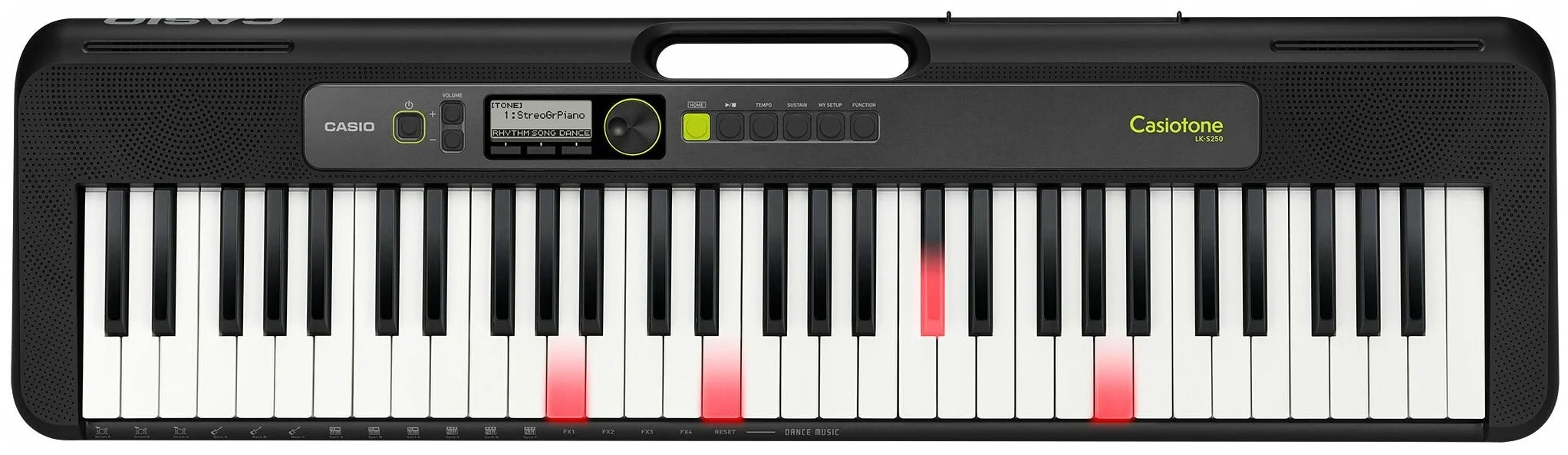 CASIO LK-S250 - размер клавиш: полноразмерные