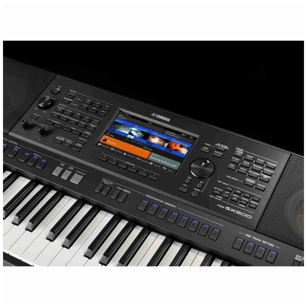 YAMAHA PSR-SX900 - реверберация, чувствительность клавиатуры к касанию, разделение клавиатуры, обучение, транспонирование, запись песен, автоаккомпанемент, метроном
