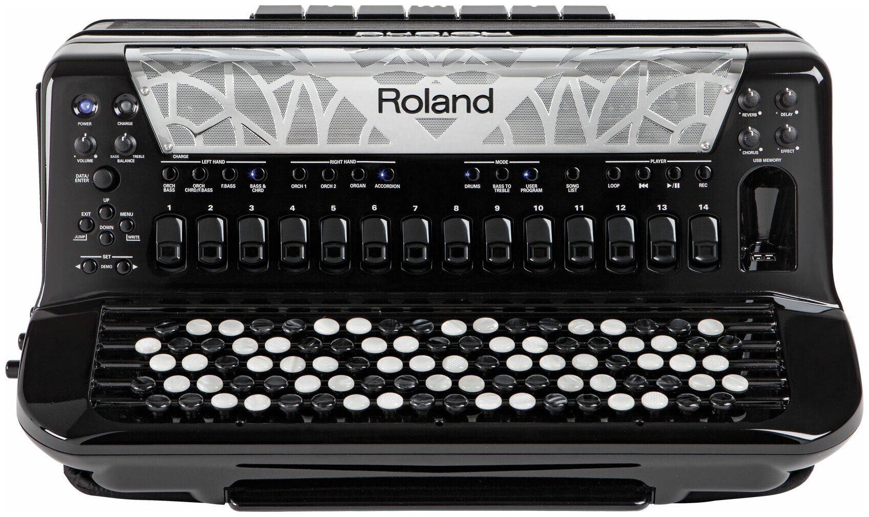 Roland FR-8xB - полифония: 128