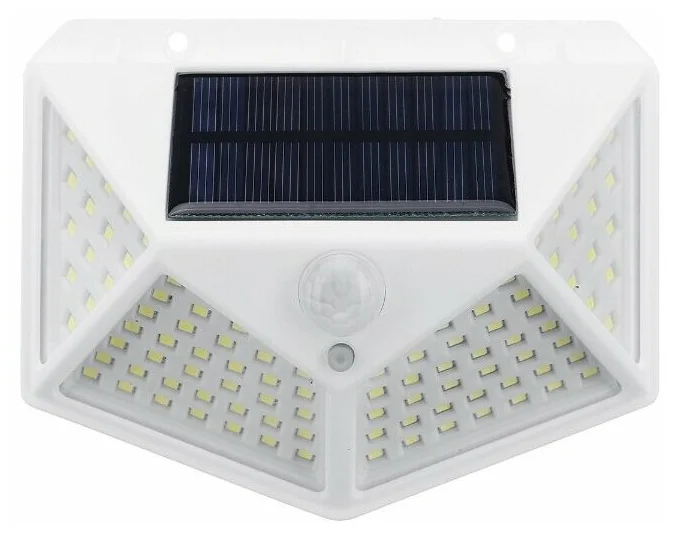 Большой светильник на солнечных батареях 114 диодов LED - высота: 12 см