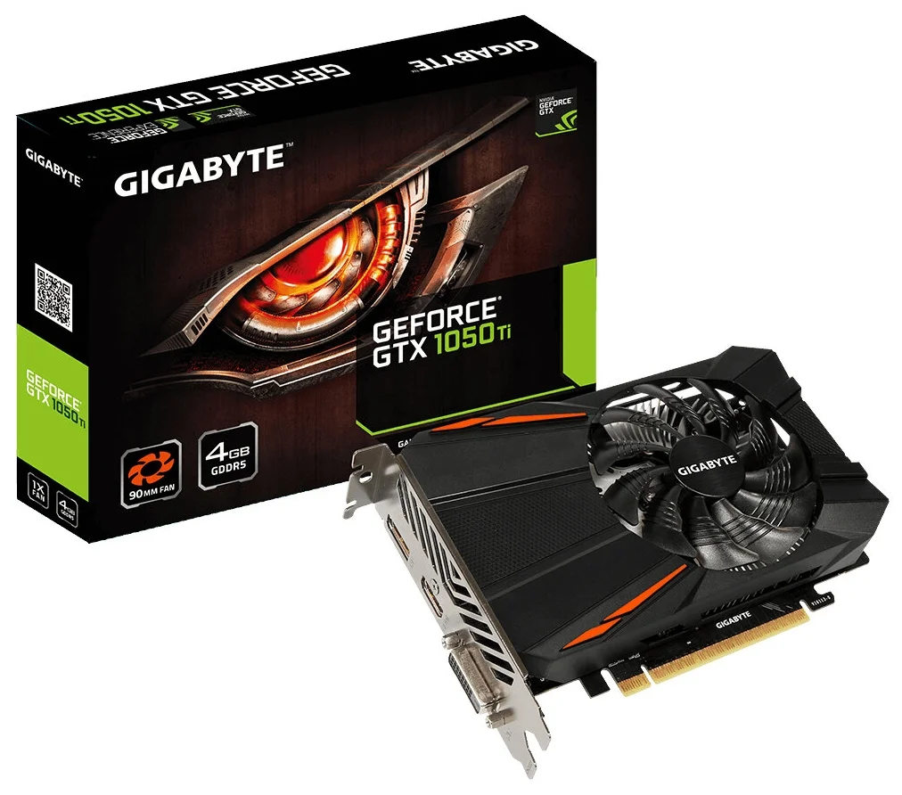 GIGABYTE GeForce GTX 1050 Ti D5 4G (rev1.0/rev1.1/rev1.2) (GV-N105TD5-4GD) - разъемы и интерфейсы: выход HDMI, выход DisplayPort, выход DVI