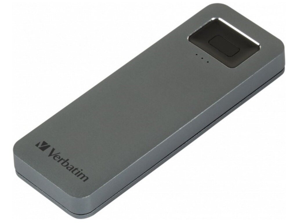 Verbatim SSD External Executive FINGERPRINT SECURE 2, 5" 1Tb USB 3.2 GEN 1, Grey (053657) - цвет товара: серый