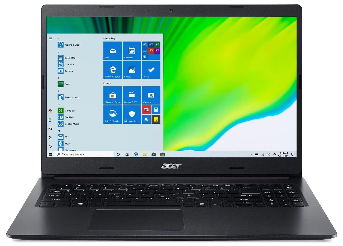 15.6" Acer Extensa 15 EX215-22-R92H - экран: 15.6" (1920x1080)