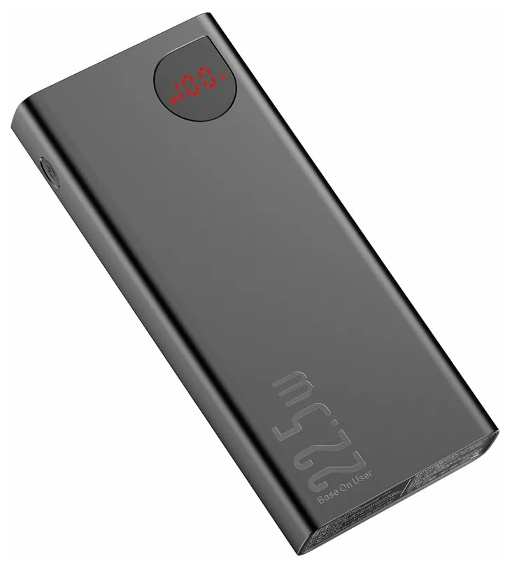 Baseus Adaman Metal PD3.0+QC3.0 20000mAh - входные разъемы: micro USB/Lightning/USB Type-C
