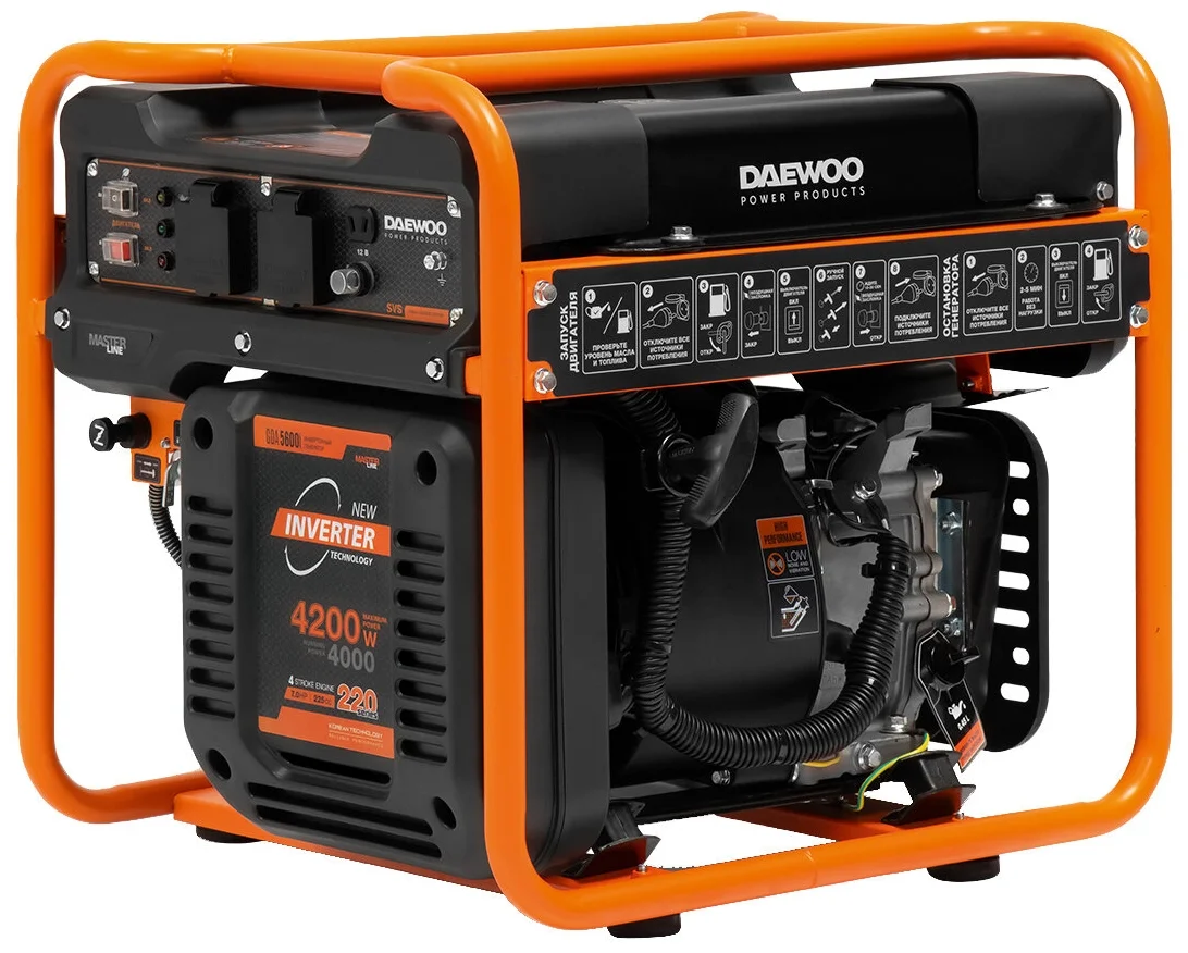 Daewoo Power Products GDA 5600i, (4200 Вт) - максимальная мощность: 4200 Вт