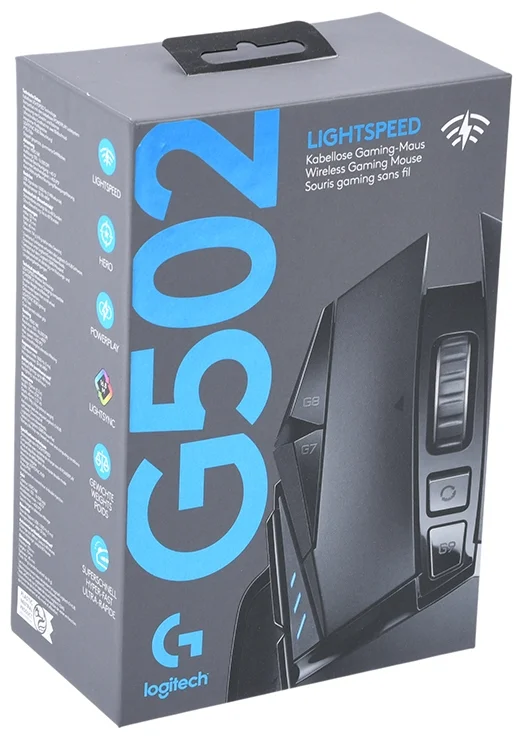 Logitech G G502 Lightspeed - дизайн: для правой руки
