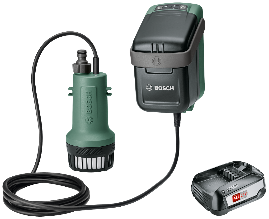 Bosch GardenPump 18 (с аккумулятором) - тип: погружной дренажный