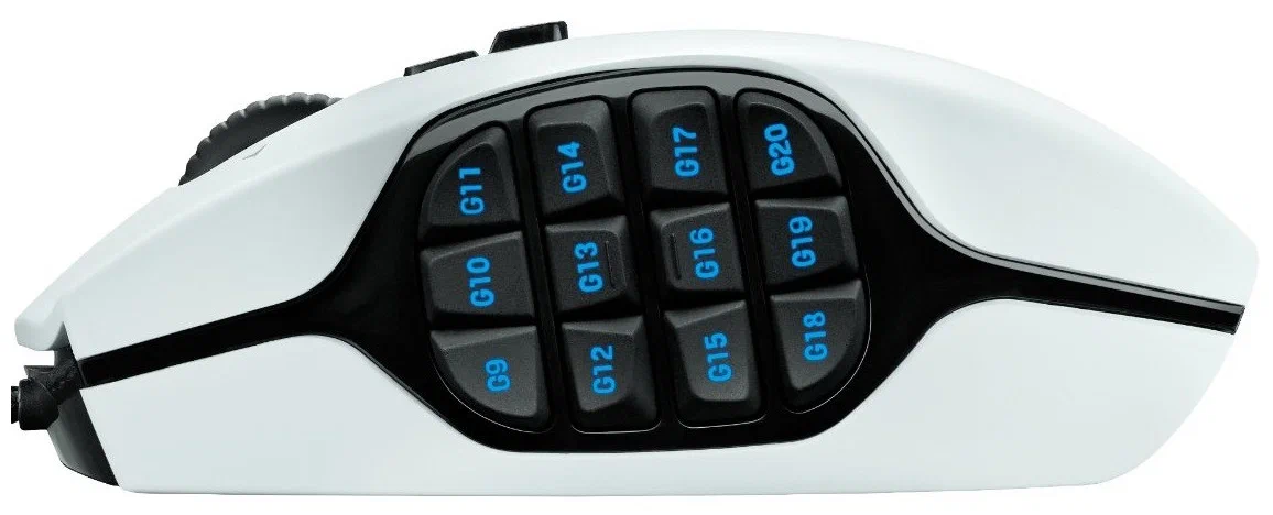 Logitech G G600 MMO - количество клавиш: 17 (программируемых 17)