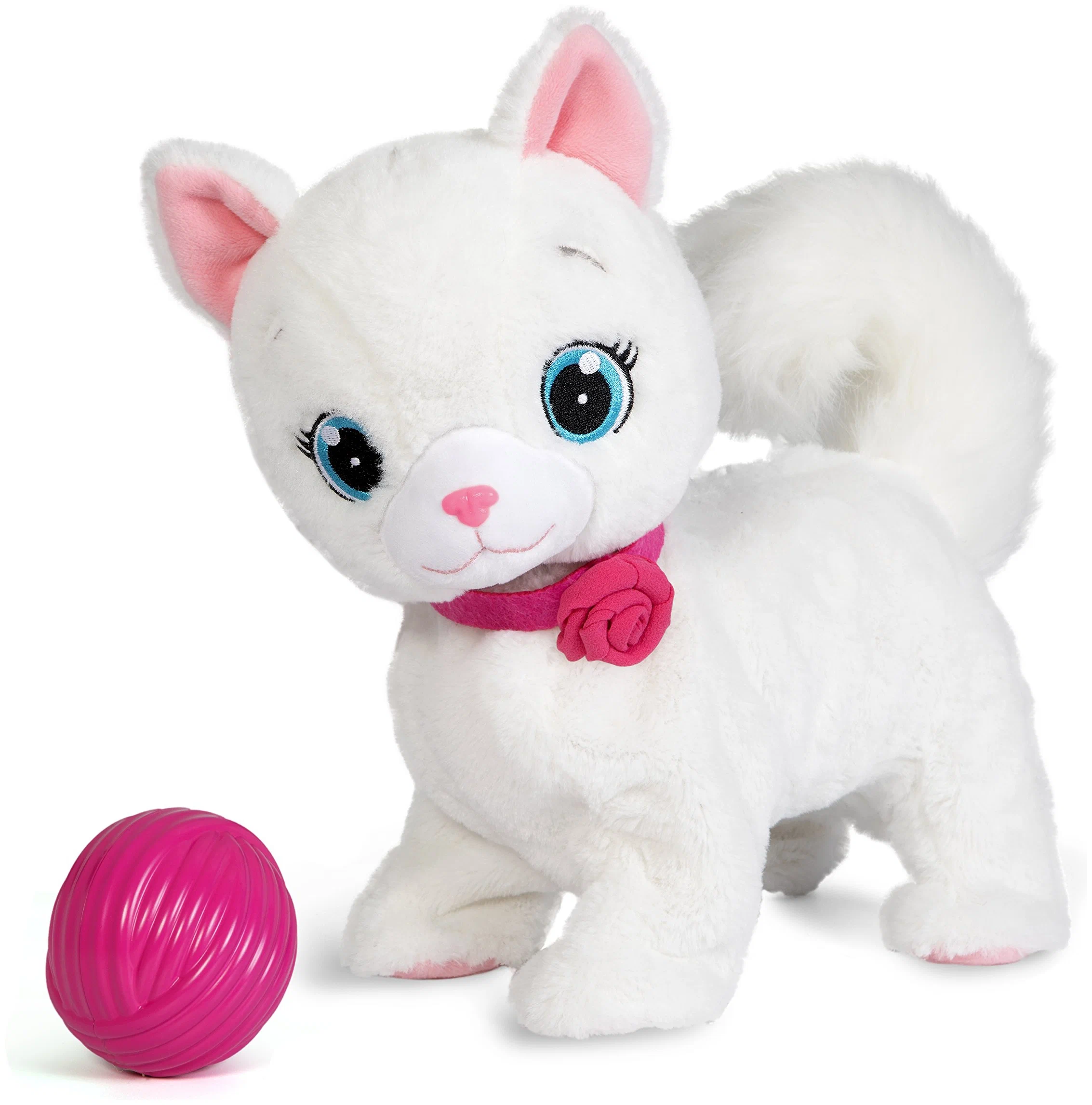 IMC Toys Club Petz "Кошка Бьянка с клубком" - функции: реагирует на звук, ходит/ездит, реагирует на прикосновение