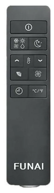 Funai MAC-SK35HPN03 - особенности: пульт ДУ, регулировка направления воздушного потока, дисплей, таймер включения/выключения