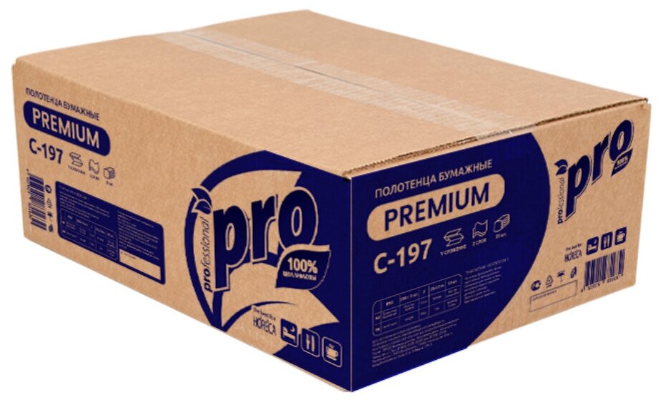 Protissue Premium C-197 V-сложения - особенности: тиснение