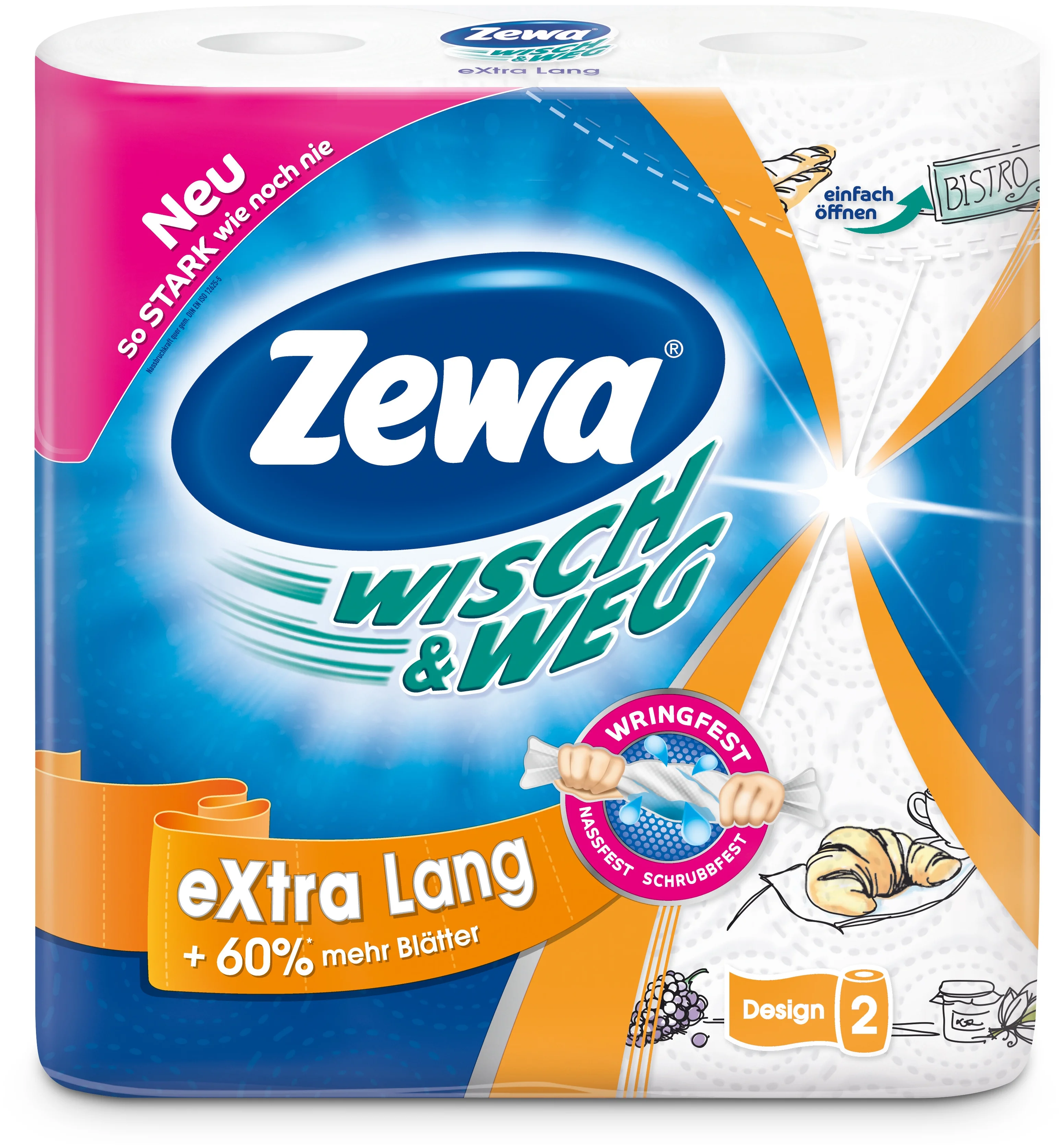 Zewa Expert Wisch&Weg с рисунком - материал: первичная целлюлоза