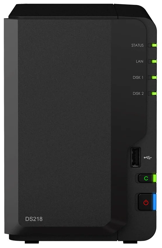 Synology DS218 - порты Ethernet: 1000 Мбит/с