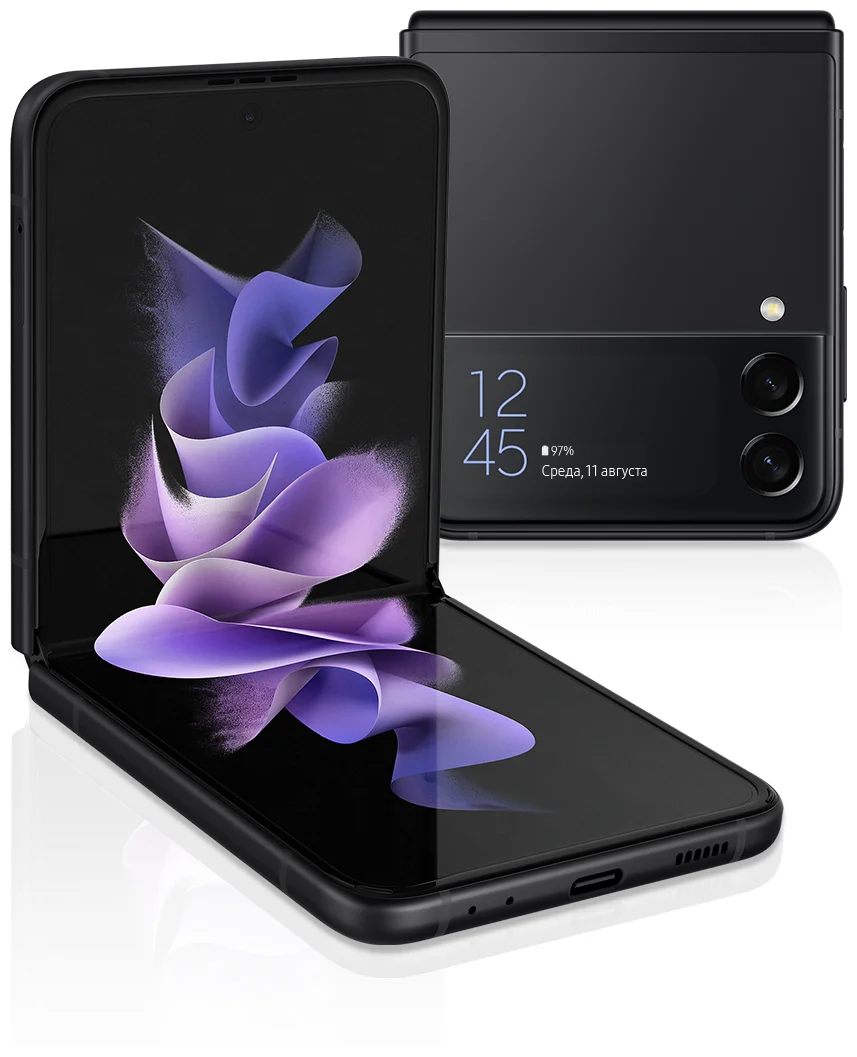 Samsung Galaxy Z Flip3 - экран: 6.7" (2640x1080) AMOLED 120 Гц