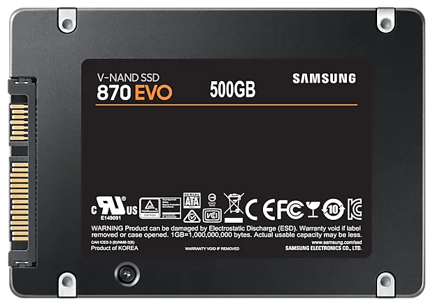 Samsung 870 EVO 500 SATA MZ-77E500BW - разъем: SATA